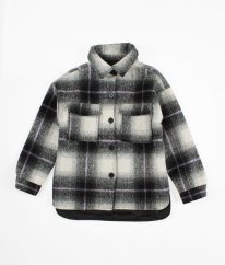 Šedá teplá košilová bunda DUNNES