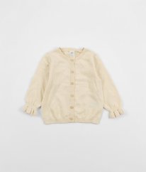 Vanilkovobéžový propínací svetřík H&M