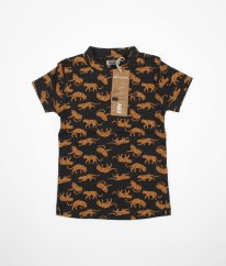 Šedé tričko s leopardy DJ DUTCH JEANS