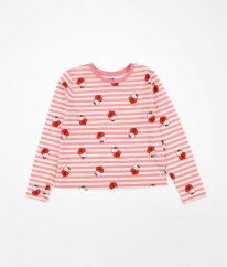 Bílorůžové proužkované triko HELLO KITTY