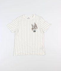 Bílé proužkované tričko H&M