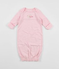 Růžová proužkovaná noční košilka/pytlíček CARTER´S