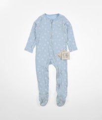 Světle modrý overal/pyžamo s květy GEORGE