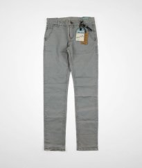 Šedé denimové slim kalhoty LEMMI