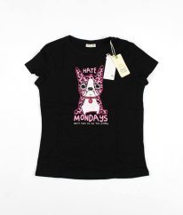 Černé tričko s obrázkem OVS