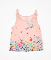 Růžové tričko s přírodou H&M