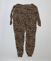 Béžové leopardí lehké kalhoty PRIMARK