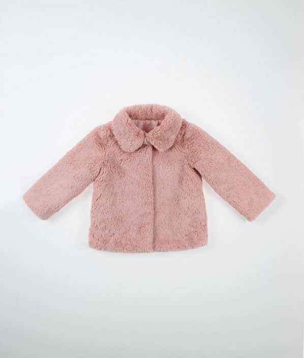 Růžový plyšový kabátek DUNNES