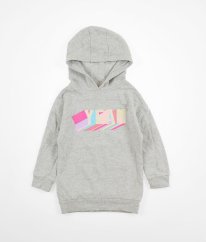 Šedá silnější mikina s nápisem NEXT