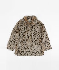 Hnedý leopardí kabát MARKS & SPENCER