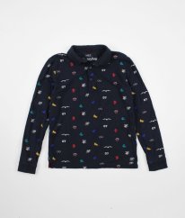 Tmavomodré piké tričko s golierom Harry Potter MARKS & SPENCER