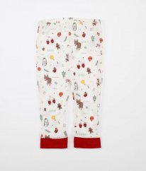 Krémové vánoční pyžamové kalhoty NUTMEG