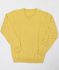 Žlutý lehký svetr s vlnou F&F