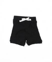 Čierne rebrovavé kraťasy