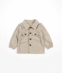 Béžová silnější manšestrová košile