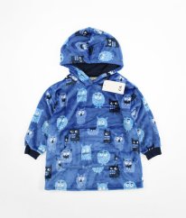 Modrá plyšová oversize mikina C&A