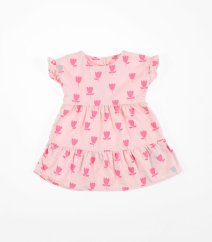 Růžové šaty s květy MARKS & SPENCER