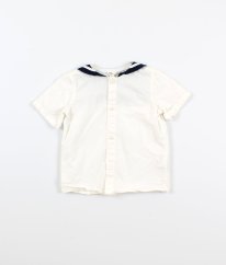 Biela námornícka košeľa H&M