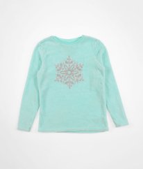 Mentolová plyšová mikina s flitry PRIMARK