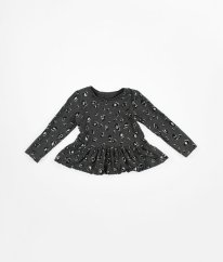 Šedá leopardí tunika GEORGE