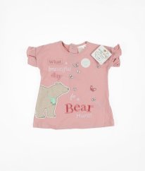 Růžové tričko s obrázky BEAR HUNT