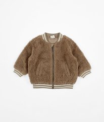 Béžová beránková mikina/bundička H&M