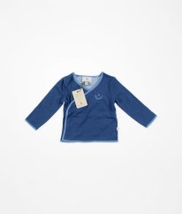 Modré triko/mikina z velmi silné bavlny BELLYBUTTON