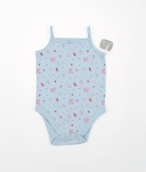 Modré tílkové body s květy NUTMEG