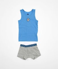 Modré tílko a šedé boxerky C&A