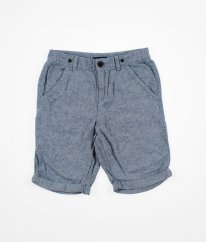 Modré kraťasy se lnem C&A