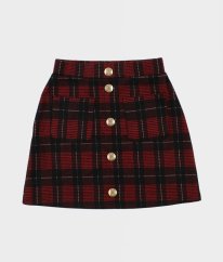 Červenočierna kockovaná sukňa RIVER ISLAND