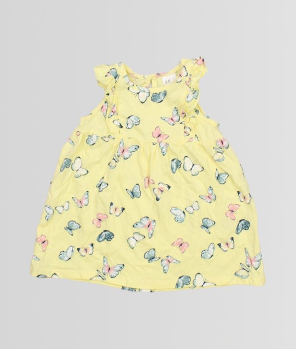 Vanilkové šaty s motýlky H&M