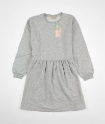 Šedé silnější mikinové šaty ONLY