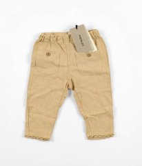 Slámové kalhoty se lnem LIL´ ATELIER