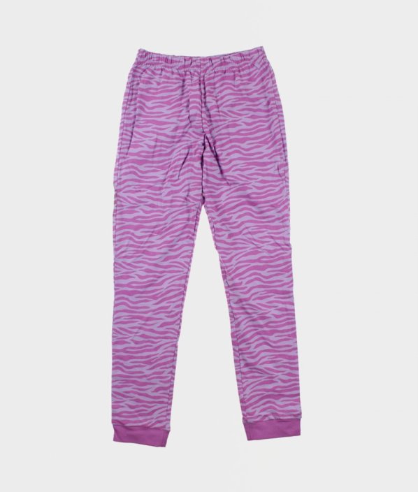 Fialové pyžamové kalhoty/tepláky se vzorem NUTMEG