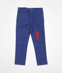Modré slim kalhoty DENIM &CO