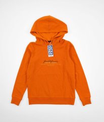Oranžovoskořicová mikina JACK &JONES