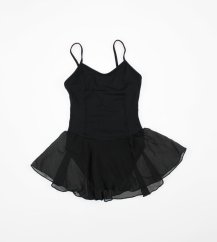 Černý sportovní dres s šifónovou sukničkou