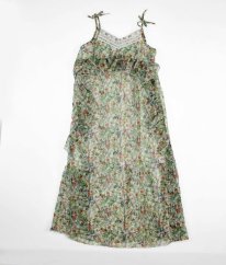 Bílozelené šaty se spodničkou a s přírodou NEXT