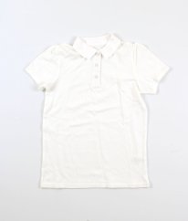 Bílé piké polo tričko NUTMEG