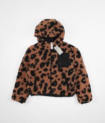 Hnědá leopardí beránková bunda GEORGE