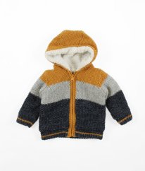 Barevný zateplený svetr s kožíškem PRIMARK