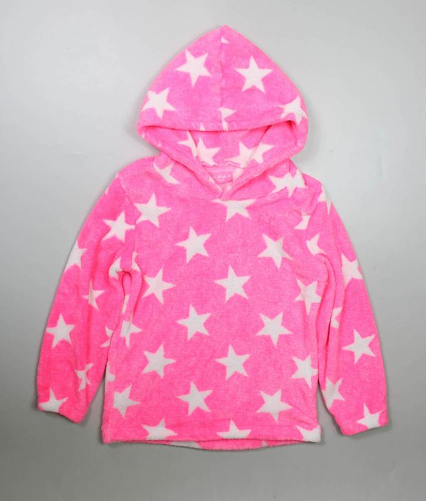 Růžová mikina/pyžamové triko s hvězdičkami