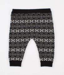 Šedobílé svetrové kalhoty NUTMEG