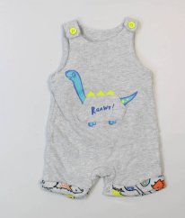 Šedý silnejší kraťasový overal MOTHERCARE