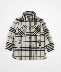 Smetanová károvaná teplá bunda jaro/podzim PRIMARK