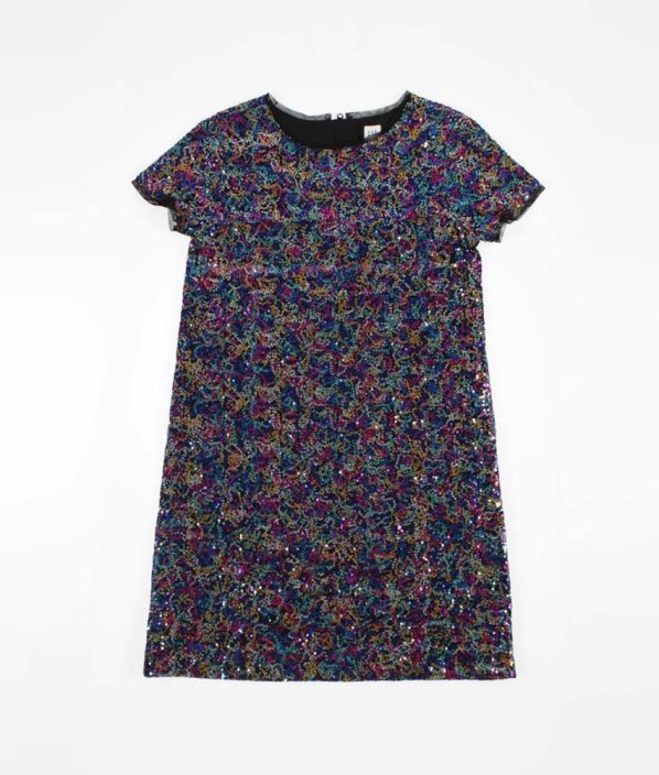 Barevné flitrové šaty GAP