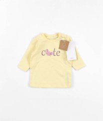 Vanilkové triko z biobavlny NAME IT