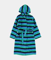 Pruhovaný bavlnený froté župan