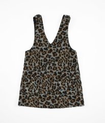 Leopardí teplá šatová sukně s vlnou TU